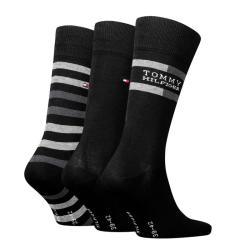 5376 TH MEN SOCK 3P GIFTBOX STRI Nero