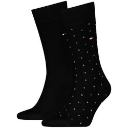 Tommy Hilfiger Calze 6311 TH MEN SOCK 2P STRUCTURE DOT Nero