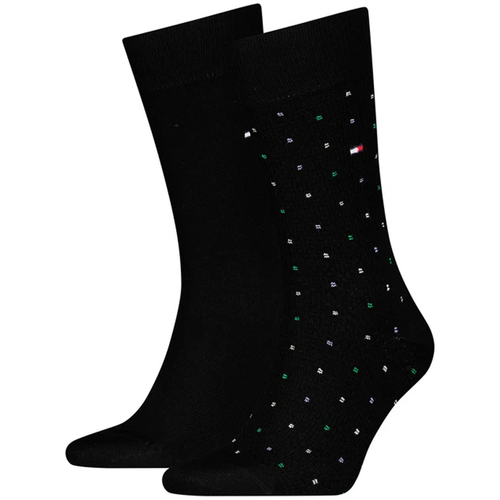Tommy Hilfiger Calze 6311 TH MEN SOCK 2P STRUCTURE DOT Nero