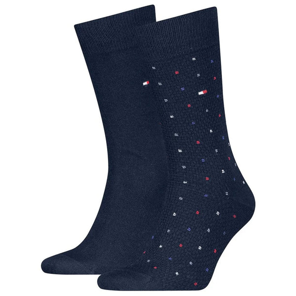 Tommy Hilfiger Calze 6311 TH MEN SOCK 2P STRUCTURE DOT Blu