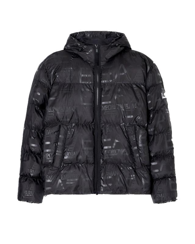 7M000697 MOUNTAIN HOODED JACKET Nero
