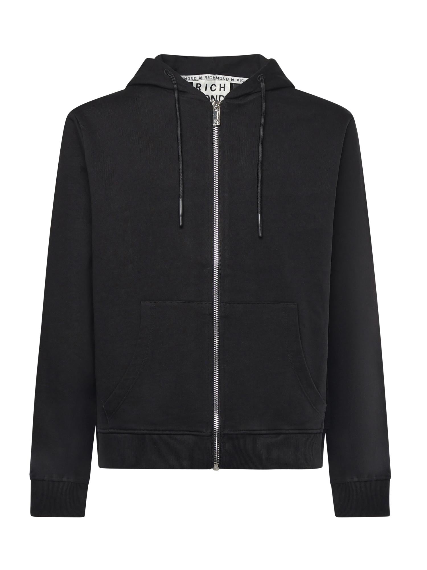 Richmond Felpe UMA25004FE FELPA ZIP KUONA Nero