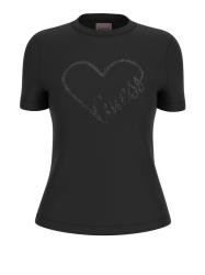 Guess T-shirt GUESS LOVE SS T-SHIRT Nero