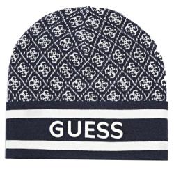 Guess Cappellini SEVYN 4G LOGO BEANIE Blu