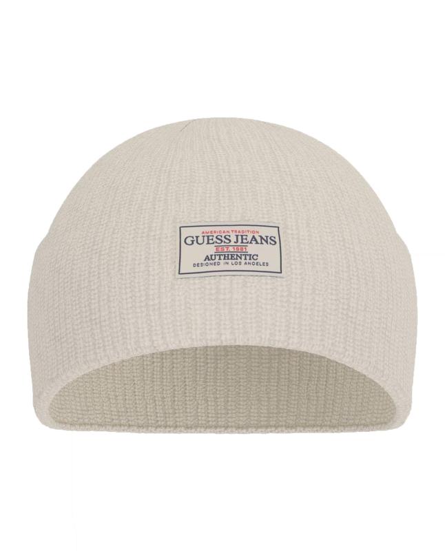 GJ PATCH BEANIE Bianco