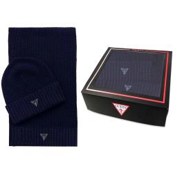 Guess Sciarpe SCARF BEANIE GIFT BOX Blu
