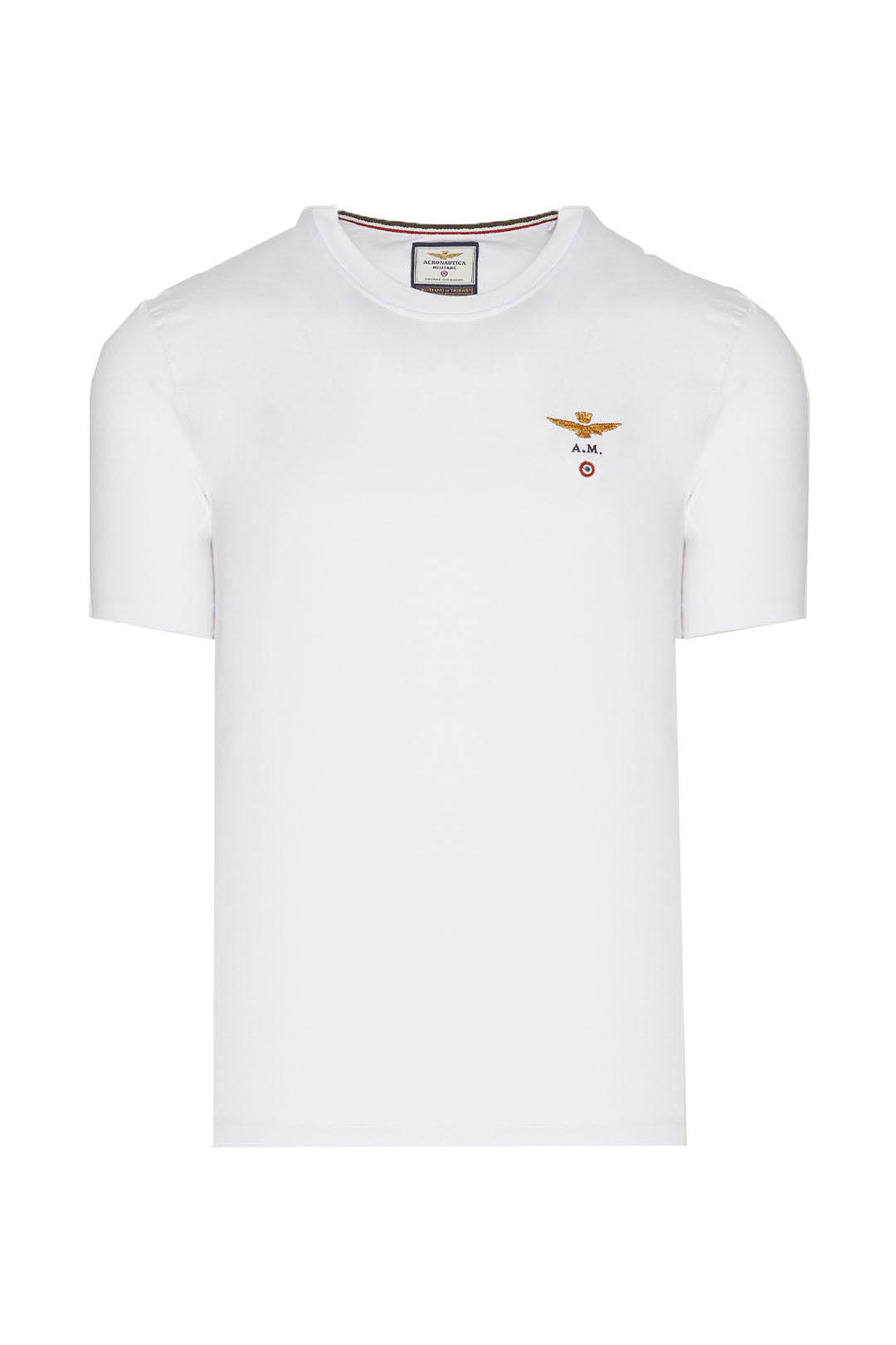 Aeronautica Militare T-shirt 252TS1580UJ00372 MANICA CORTA Bianco