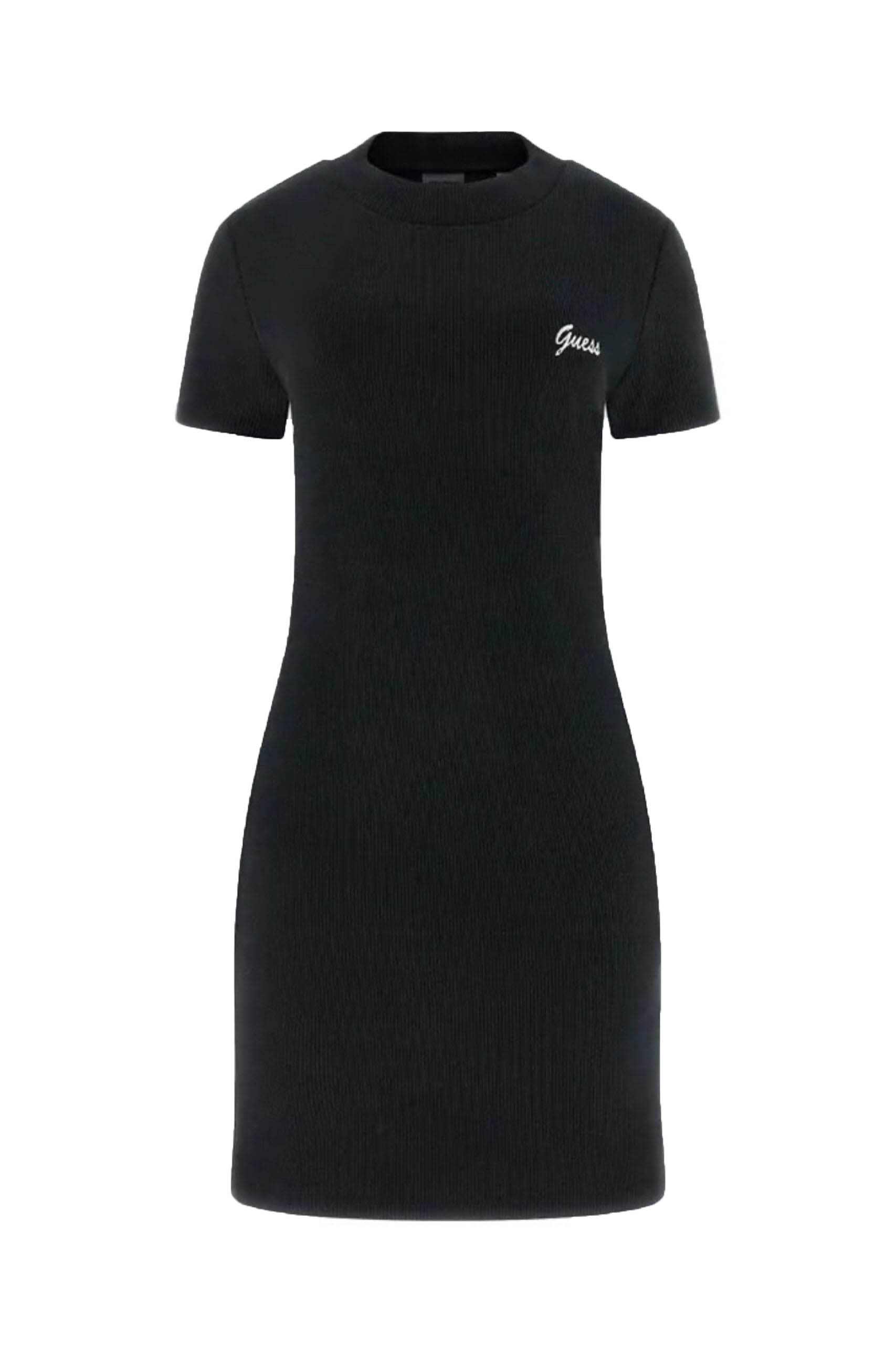 Guess Vestiti PAULINA VELVET-RIB S Nero