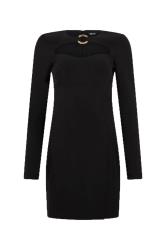 Just Cavalli Vestiti 79PW913 MINI ELEMENT DRESS CADY CORDOBA Nero