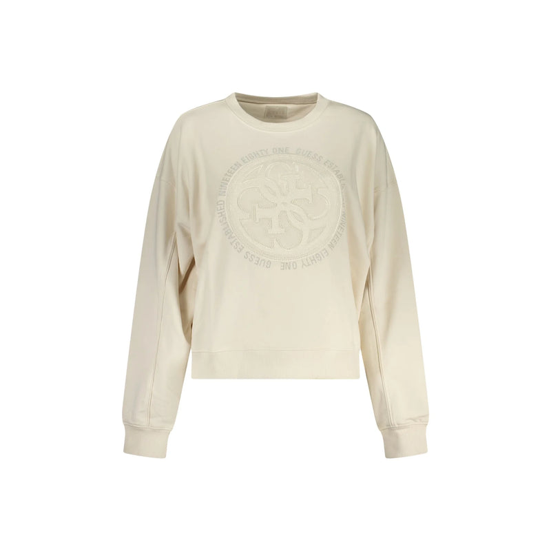 Guess Felpe W5YQ07 KB681 LOGO 4G SWTR Bianco Panna