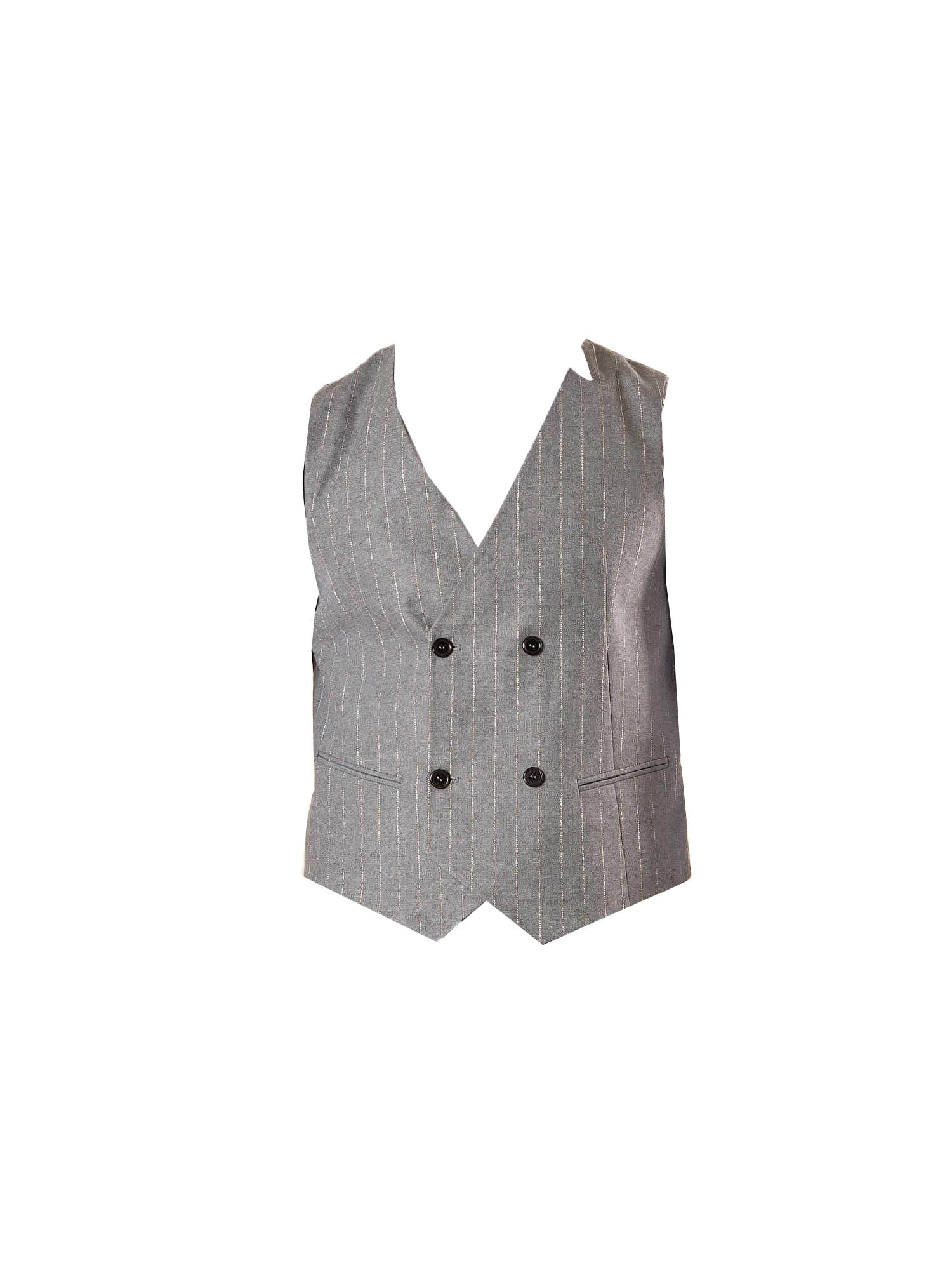 Over D Gilet OE1F2W5I01 GILET DOPPIO PETTO Grigio