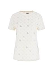 Guess T-shirt GLORIA PEONY SS T-SHIRT Bianco