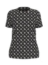 Guess T-shirt GLORIA PEONY SS T-SHIRT Nero