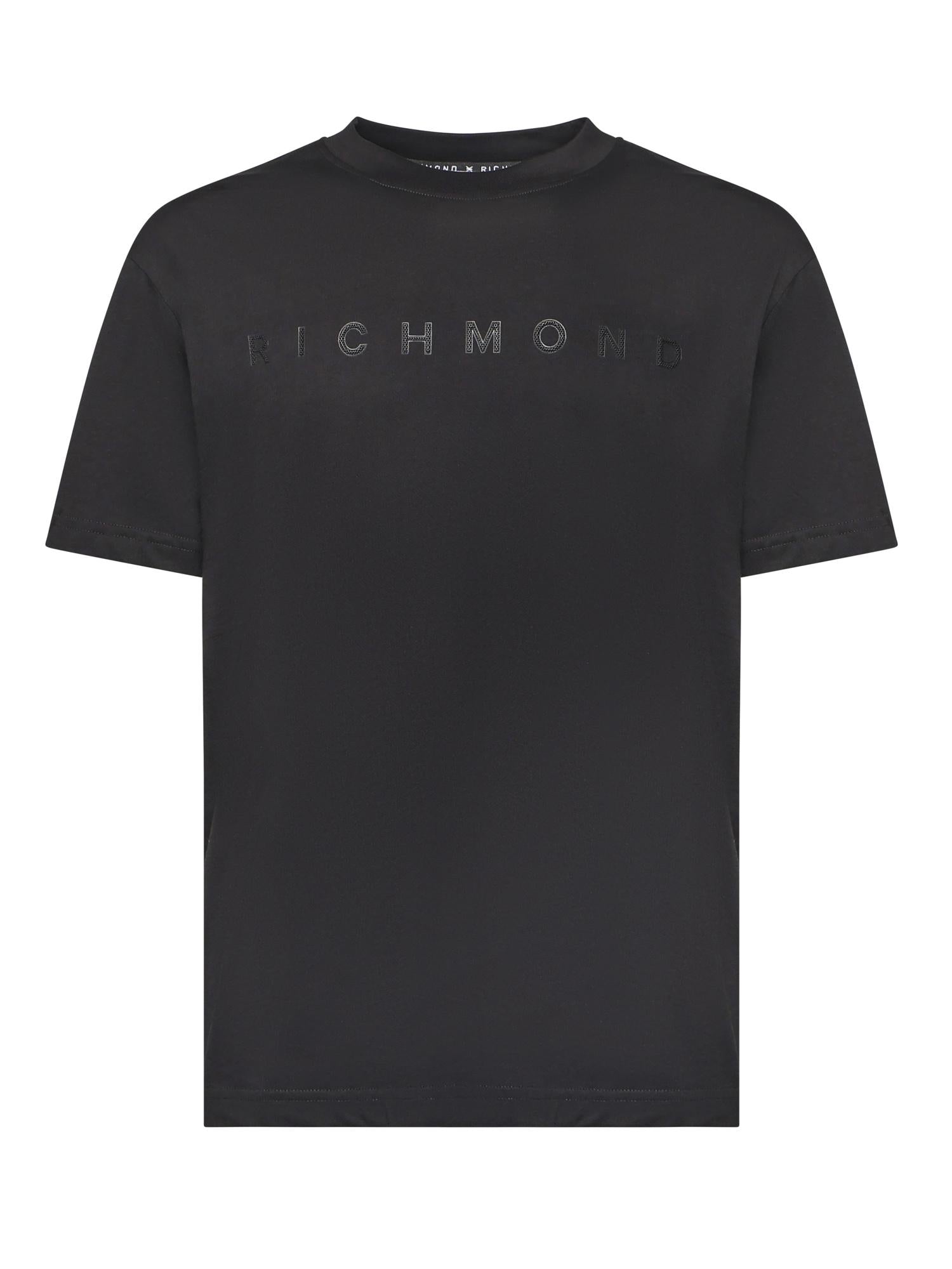 Richmond T-shirt T-SHIRT LOGO IN RILIEVO Nero