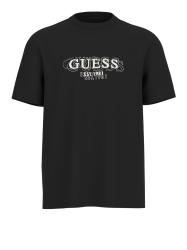 Guess T-shirt CN SS SMALL LOGO TEE Nero