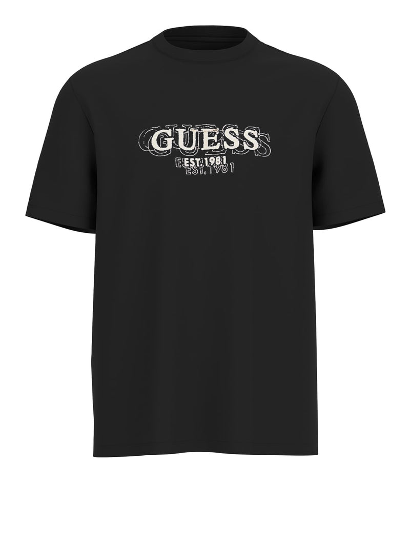 Guess T-shirt CN SS SMALL LOGO TEE Nero
