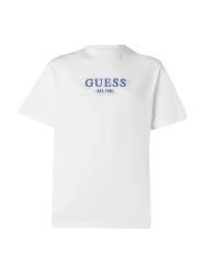 Guess T-shirt CN SS SMALL LOGO TEE Bianco
