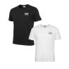 Moschino T-shirt V1A0704 BIPACK STRETCH JERSEY Bianco Nero - Foto 1