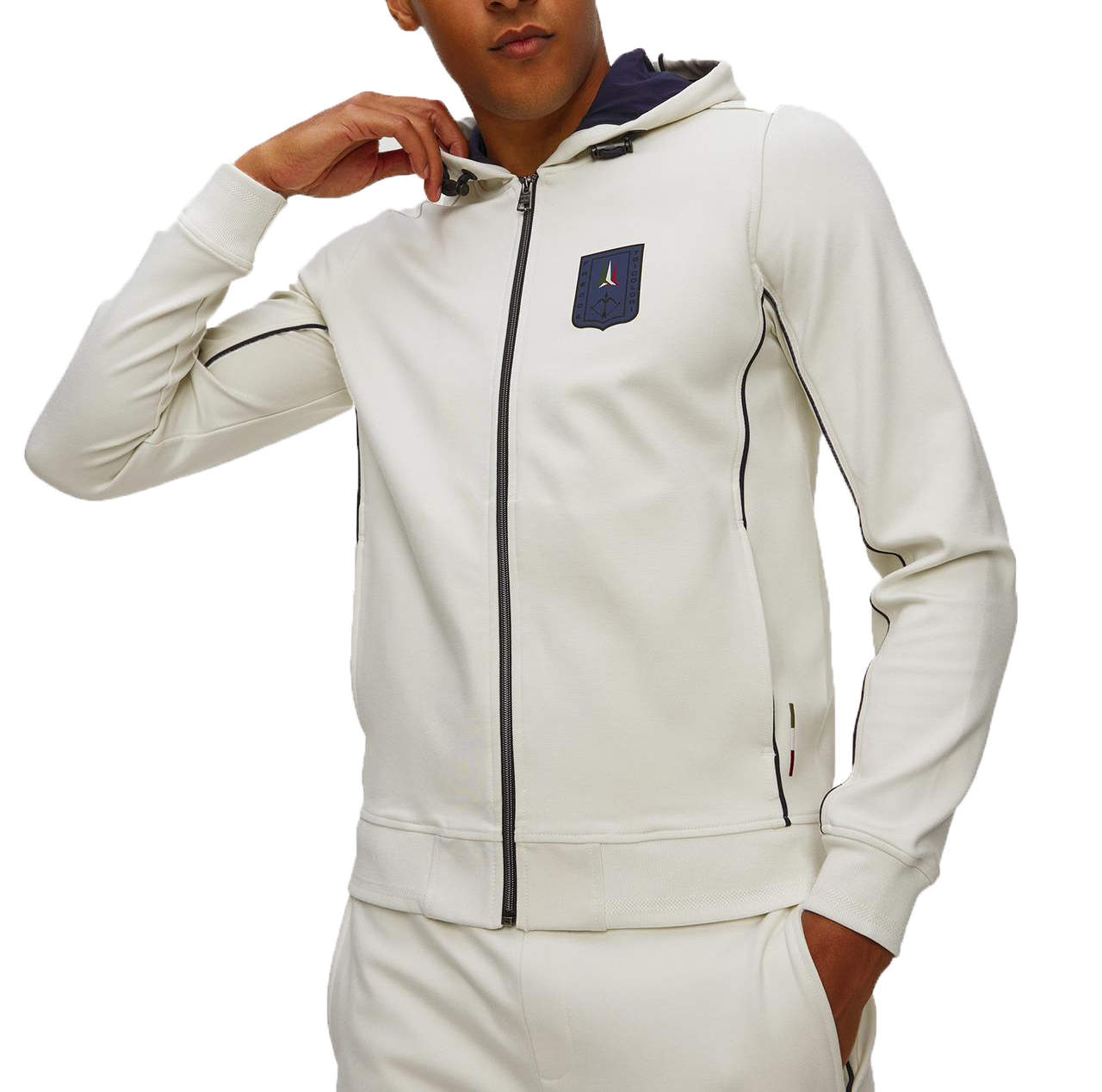 Aeronautica Militare Tute 252TF0101UF00667 COORDINATO FELPA TUTA Bianco Panna