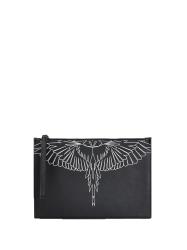 County Of Milan Pochette POCHETTE E.L.STAMPA Bianco/nero