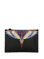 County Of Milan Pochette POCHETTE E.L.STAMPA Nero Giallo