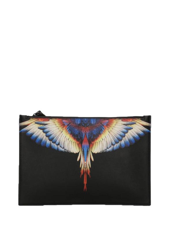 POCHETTE E.L.STAMPA Nero Giallo