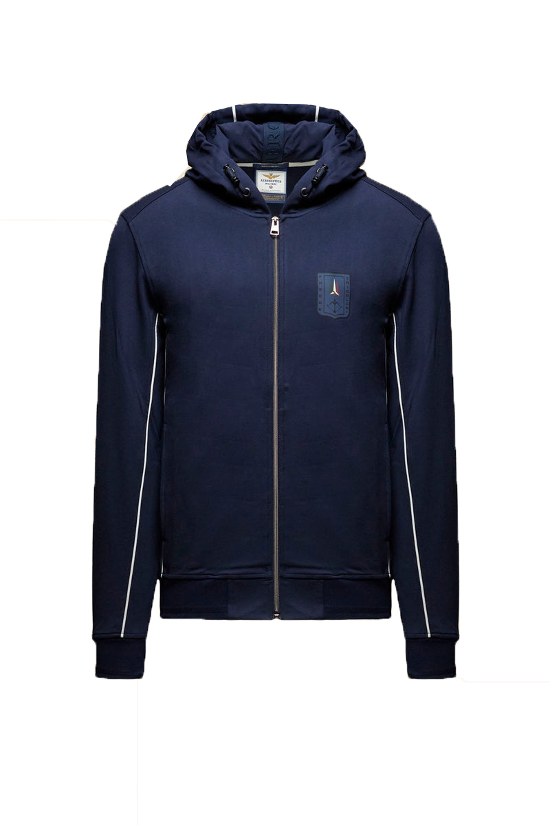 Aeronautica Militare Felpe ZIP E CAPPUCCIO  Blu
