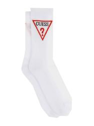 Guess Calze GJ UNISEX TRIANGLE CREW SOCK Bianco