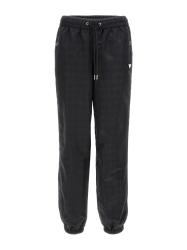 Guess Tute 4G AOP LONG PANTS JACQUARD  Nero