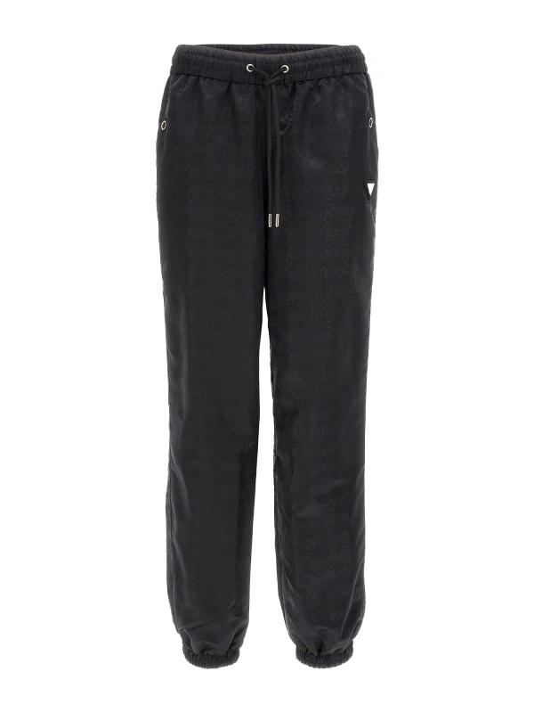 4G AOP LONG PANTS JACQUARD  Nero