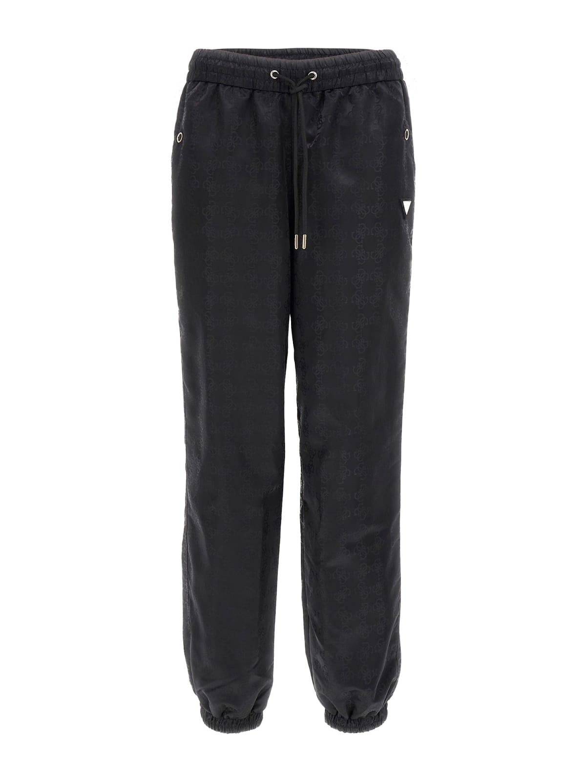 Guess Tute 4G AOP LONG PANTS JACQUARD  Nero