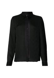 Guess Camicia LS MARTHE LOGO SHIRT  Nero