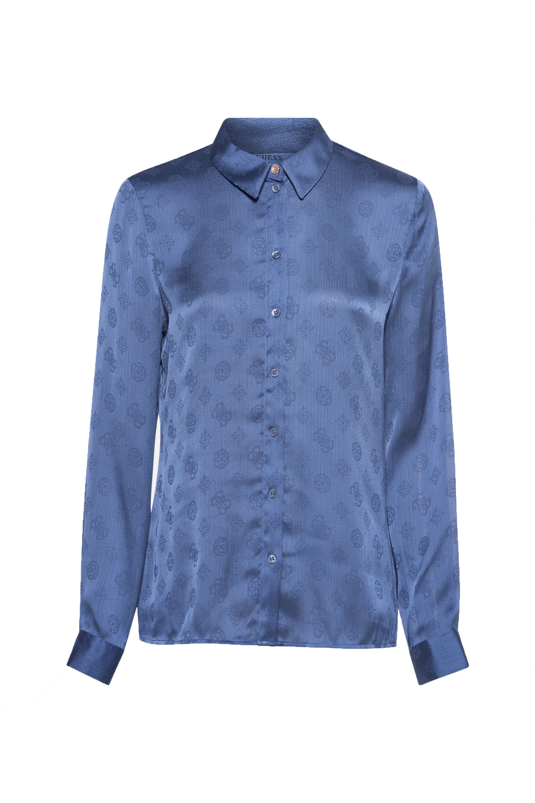 Guess Camicia LS MARTHE LOGO SHIRT  Blu