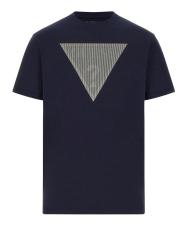 Guess T-shirt CN SS TRIANGLE LOGO TEE Blu