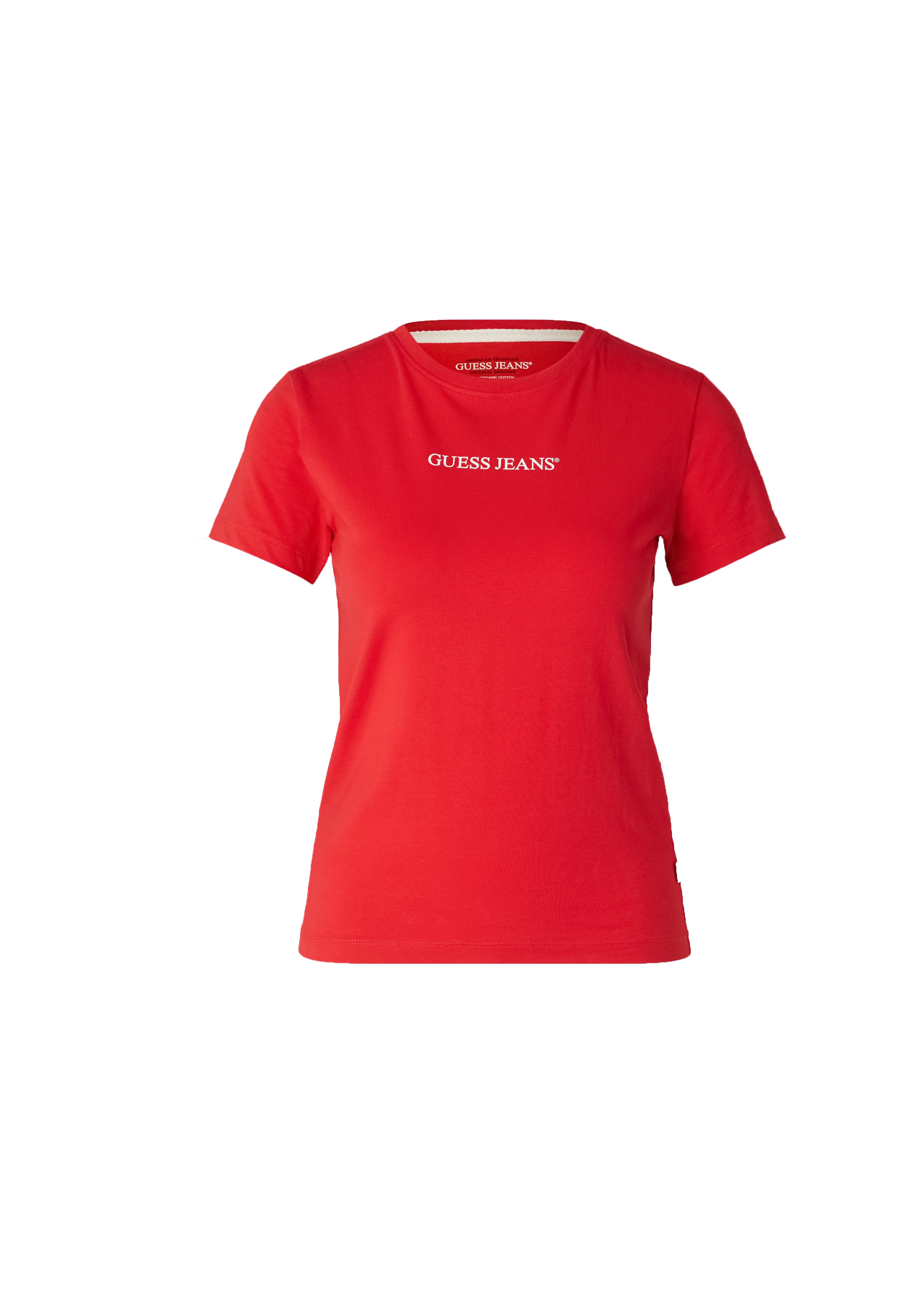 Guess T-shirt GJ SS CN SLIM LOGO PRINT TEE Rosso