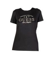 Guess T-shirt NEW CARRIE LS FITTED SHIRT Nero