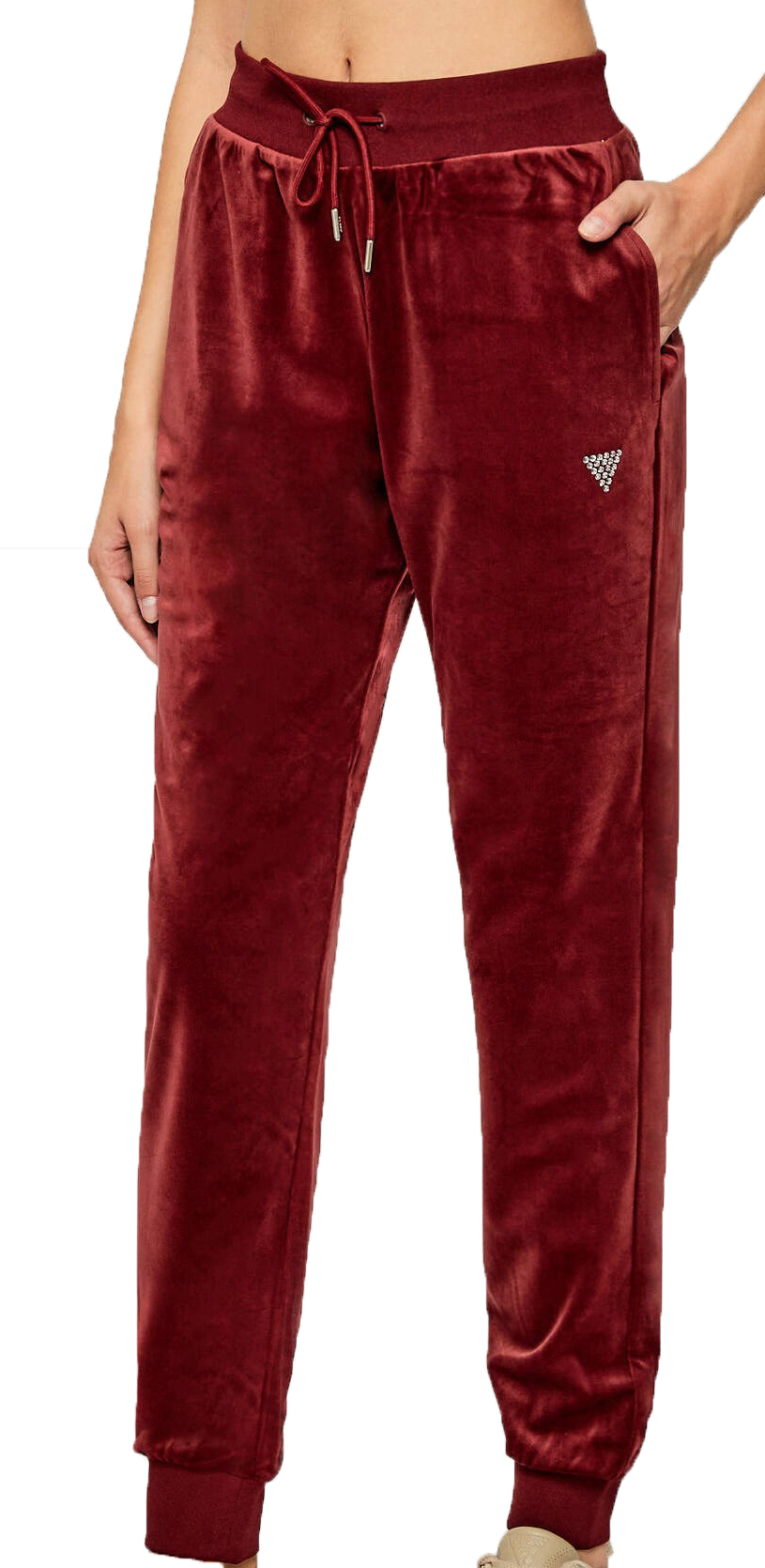 Guess Tute COUTURE JOGGER PANTS  Bordeaux
