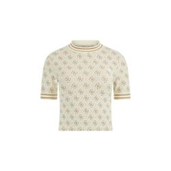 Guess Maglia 4G RHOMBUS SEAMLESS SS TOP Beige
