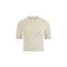 Guess Maglia 4G RHOMBUS SEAMLESS SS TOP Beige - Foto 1