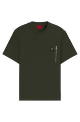 Hugo T-shirt DARGENTEE Verde Scuro