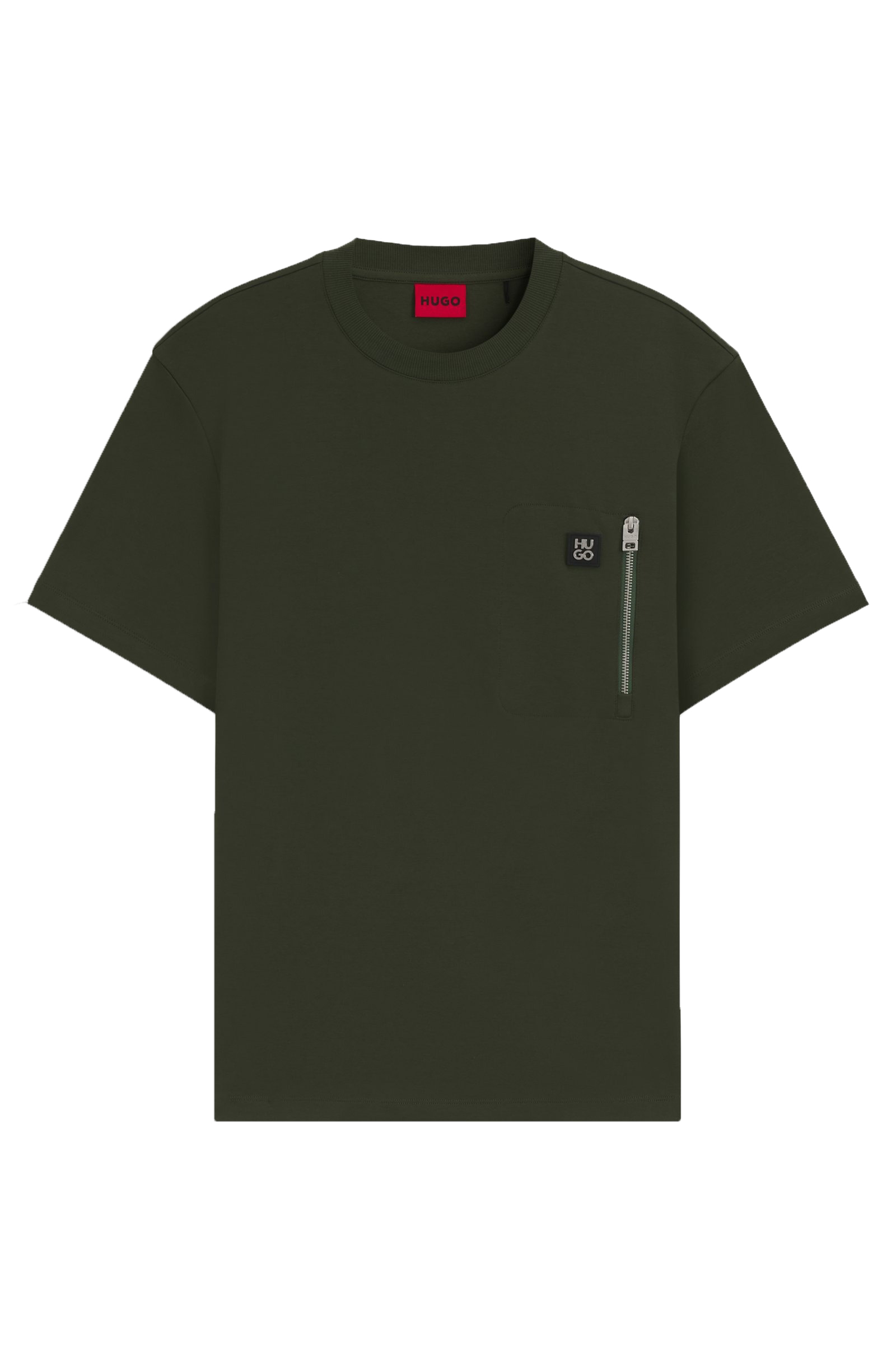 Hugo T-shirt DARGENTEE Verde Scuro