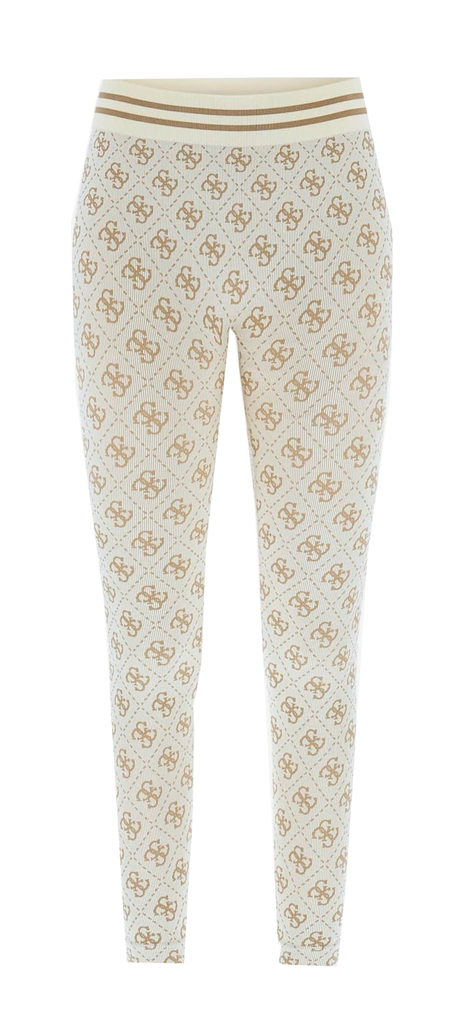Guess Leggins 4G RHOMBUS SEAMLESS LEGGINS Beige