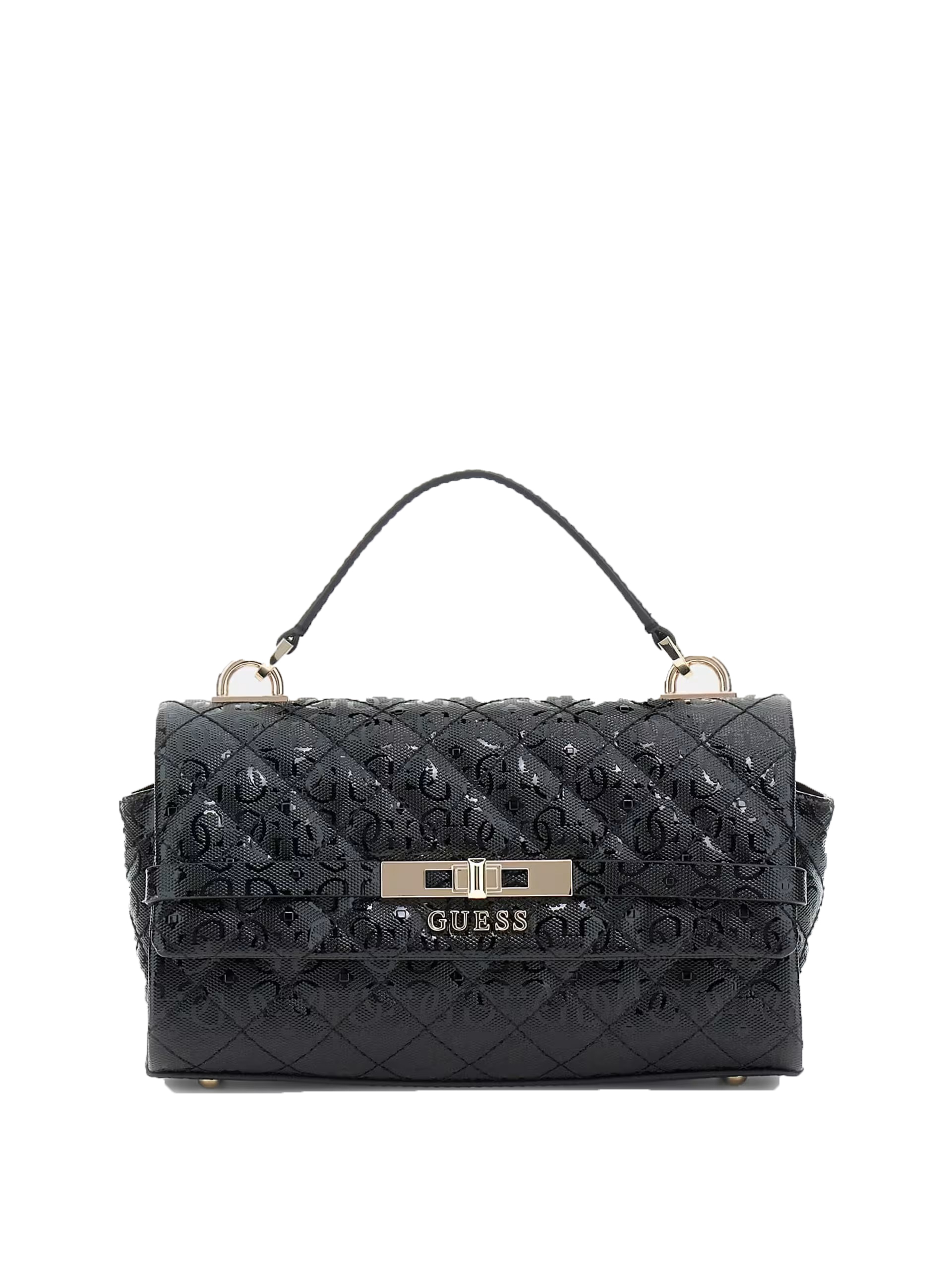 Guess Borse a mano IDRA HANDBAG BAG MONOGRAM Nero