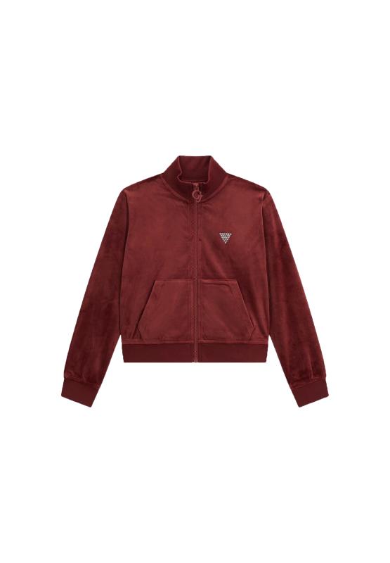 COUTURE FULL ZIP SWEATSHIRT Bordeaux