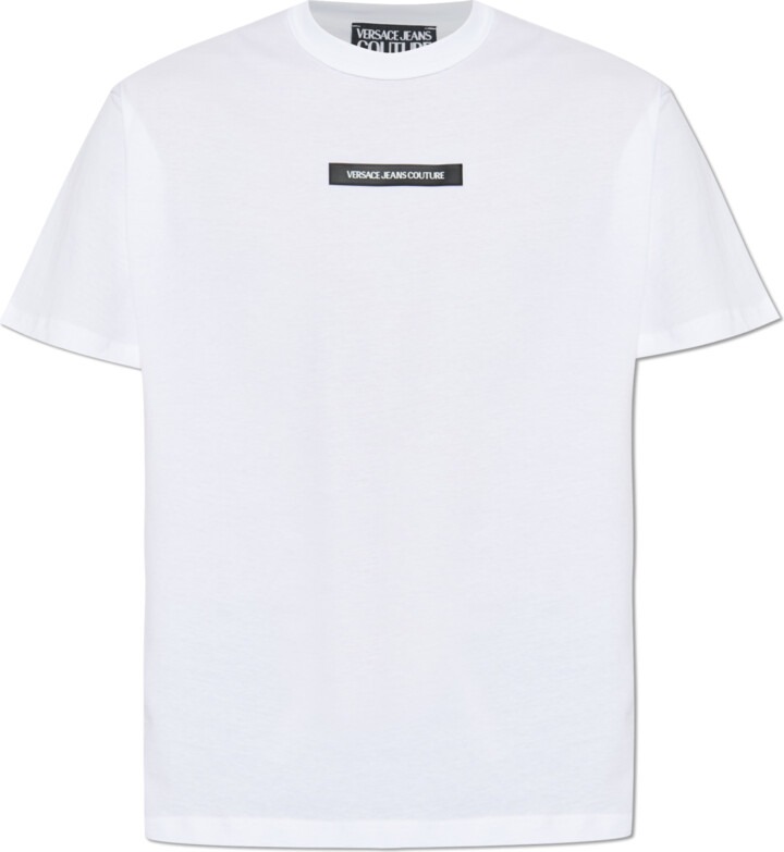 Versace T-shirt 79UP601 R SILICON PATCH  Bianco