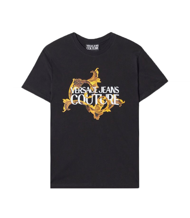 Versace T-shirt 79UP600 S INST. LOGO BOROQUE Nero
