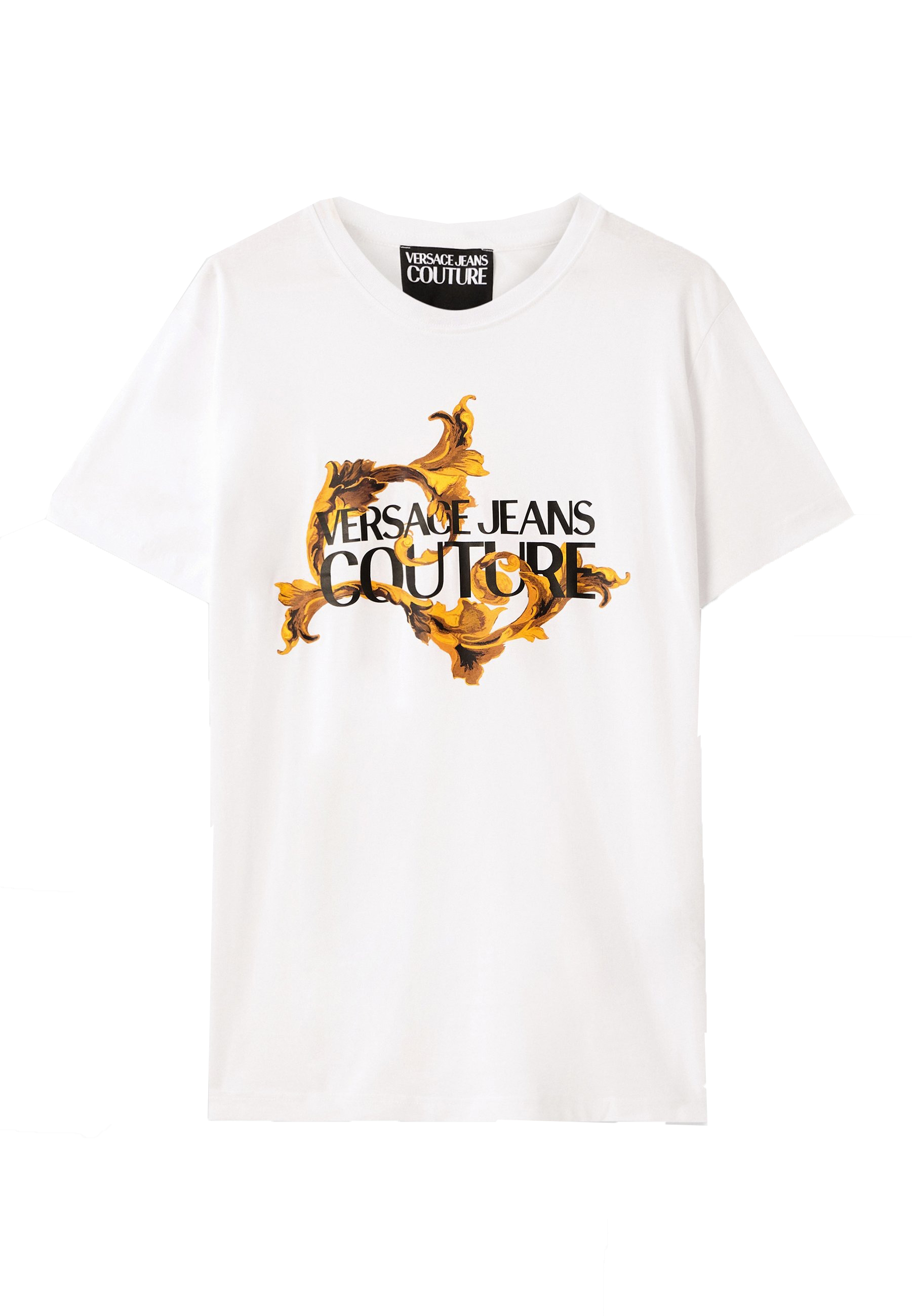 Versace T-shirt 79UP600 S INST. LOGO BOROQUE Bianco
