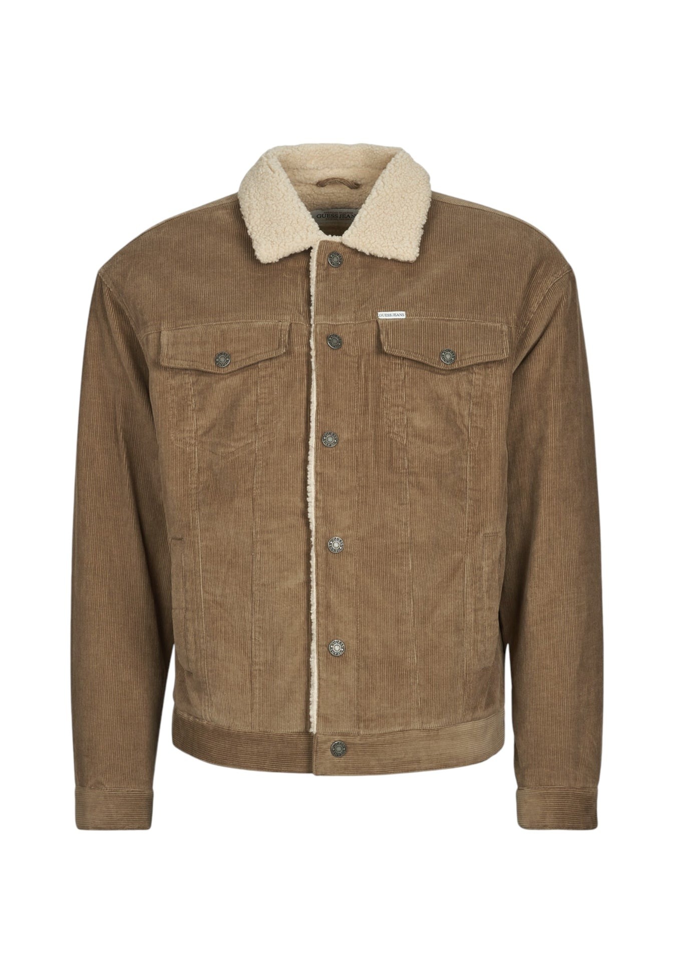 Guess Giubbotti GJ TRUCKER JACKET Marrone