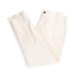 Over D Pantaloni OE1F2W5P26 SLIM FIT TASCHE DOPPIO F Bianco