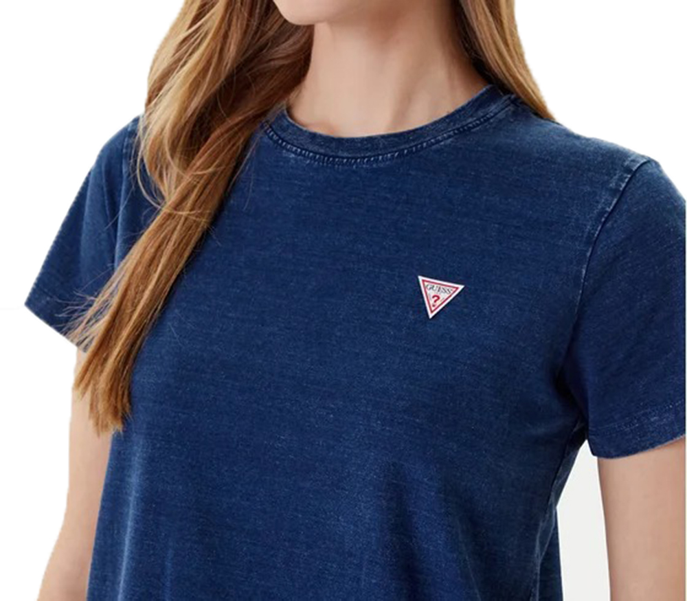 Guess T-shirt GJ SS CN REG INDIGO TRIANGLE T Blu